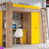מיטת גלריה עם שולחן כתיבה וארון VERANA P