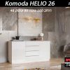 קומודה לסלון HELIO 26 לבן מבריק