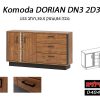 קומודה לסלון DORIAN DN 3 2D3S