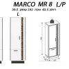 ארון לסלון L/P MARCO MR 8