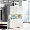 קומודה לסלון TOLEDO 42 גוון białypołysksan remo