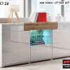 Komoda z wnęką TOLEDO WM 26 biały połysksan remo+4