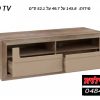 TIZIANO TV שידה TV לסלון רוחב 143.8+