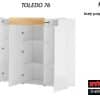 קומודה לסלון TOLEDO 76 גוון biały/san remo