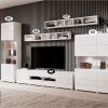 מזנון לסלון TOLEDO גוון Wate laminat/whte gloss