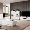 מזנון לסלון TOLEDO גוון Wate laminat+whte gloss