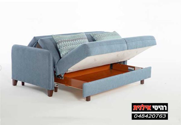 ספה נפתחת למיטה דגם EFES 160 בד כחול